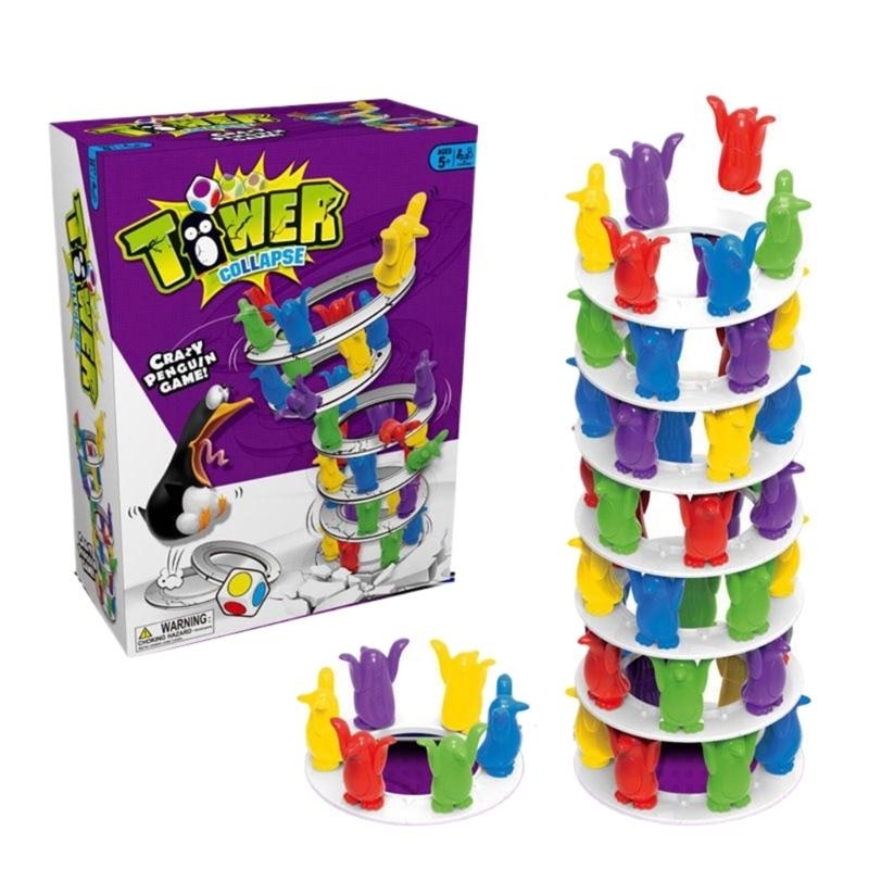 Kids Quirky Toys - Tower Stacking Game Build Block Telling