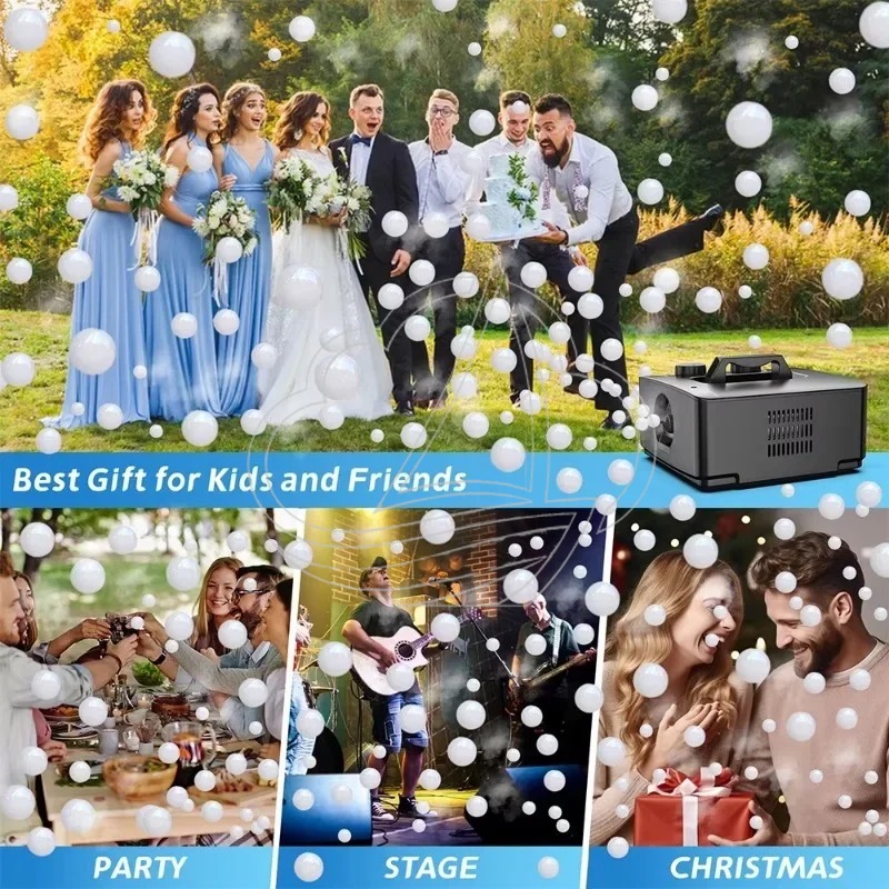 Bubble Machine Outdoor - 2-in-1 Rook- en Bellenmachine Draagbare Nevelmachine