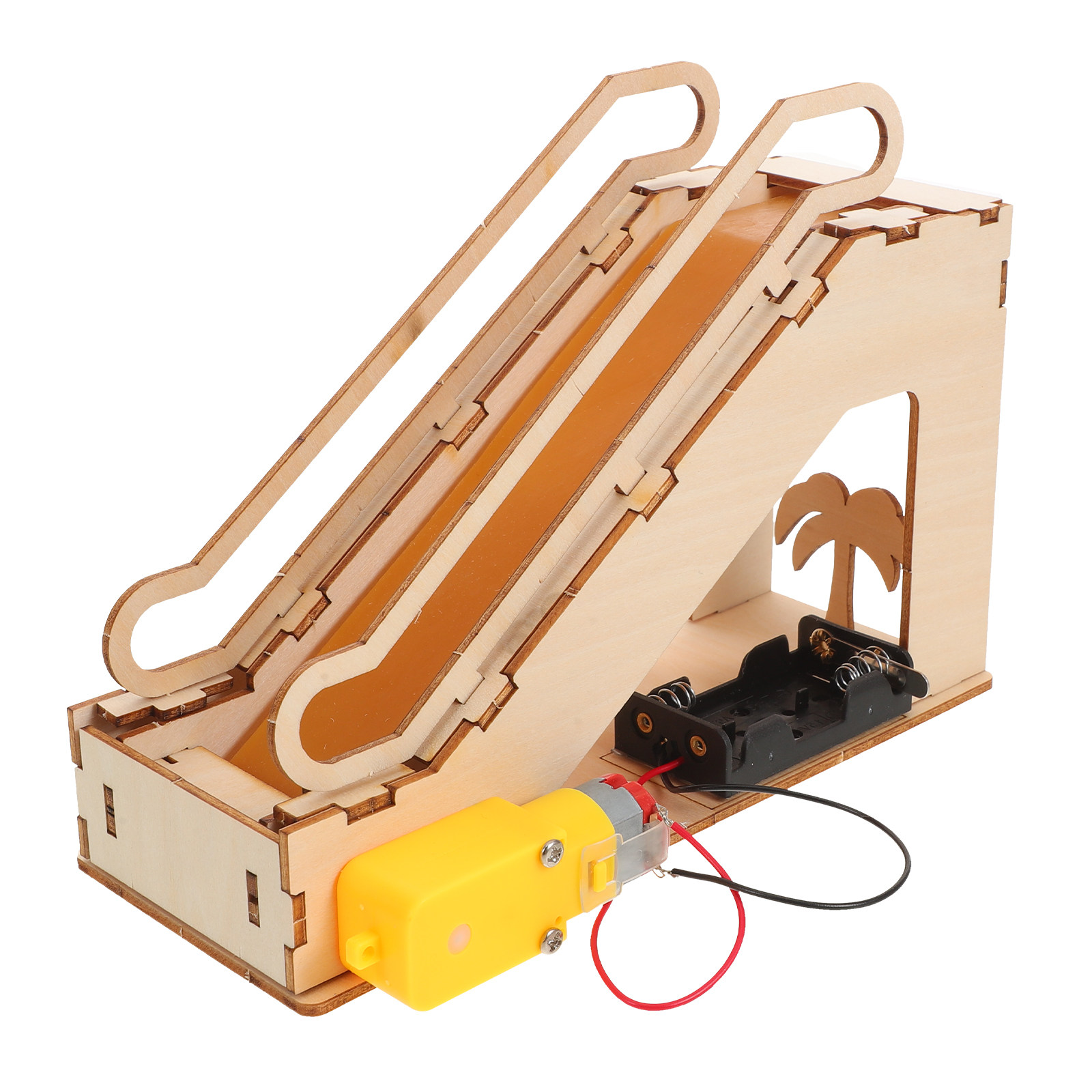Science Experiment Kit - Miniatuur Mechanische Lift Elektrische Roltrap Houten