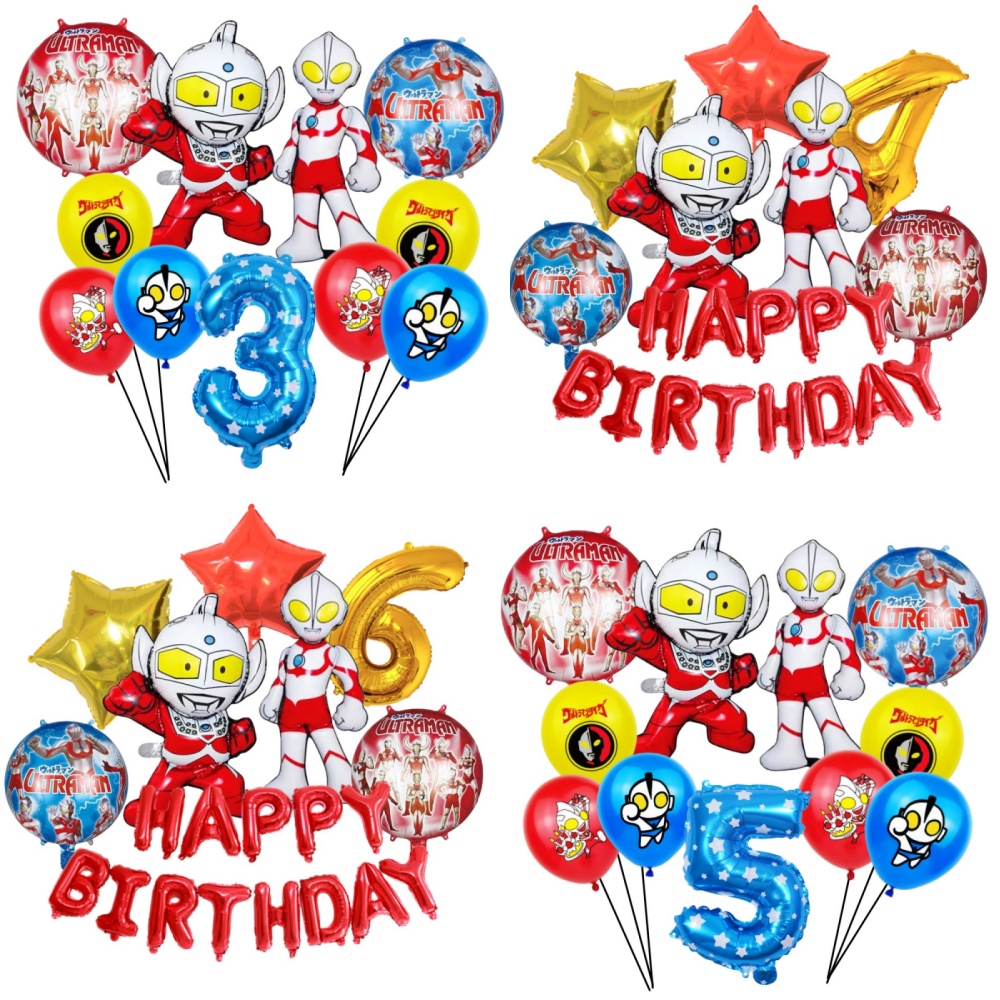Banner Kids Toys - Ultraman Thema Verjaardagsfeestje Decor Cartoon Rood