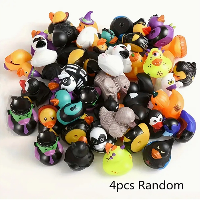 Rubber Duck Bath - 4 STKS Halloween Badeendjes, 2 Inch