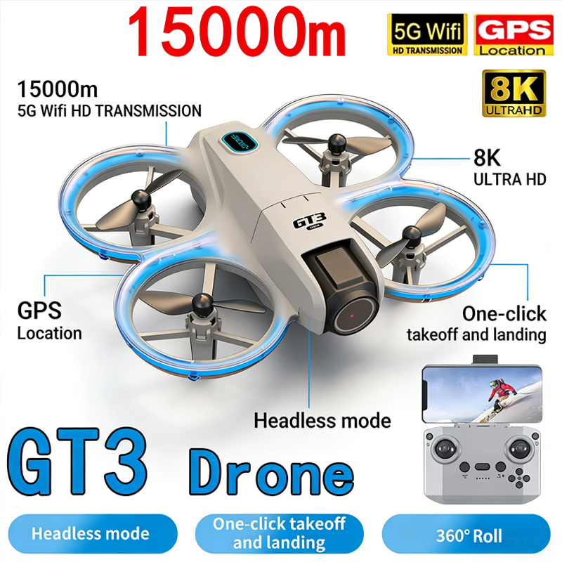 Nieuwe GT3 MAX Drone 8K HD Luc - Toys For Kids Video recensie en prijs