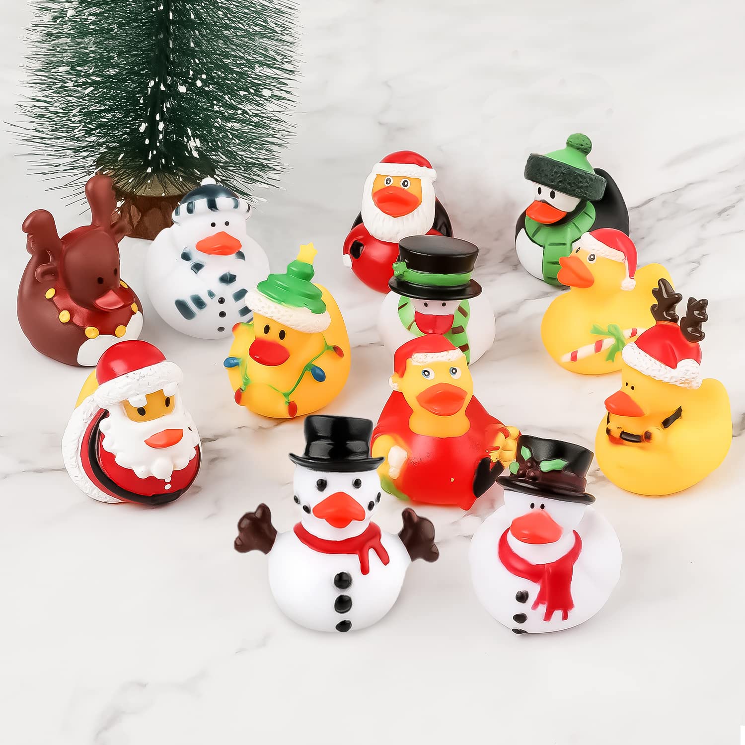 2/6/12PC Kerst Badeendjes, Bad - Rubber Duck Bath recensie en prijs