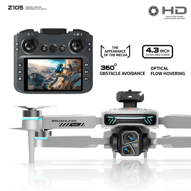Z105 Drone 4,3-inch scherm 8K  - Toys For Kids Video recensie en prijs