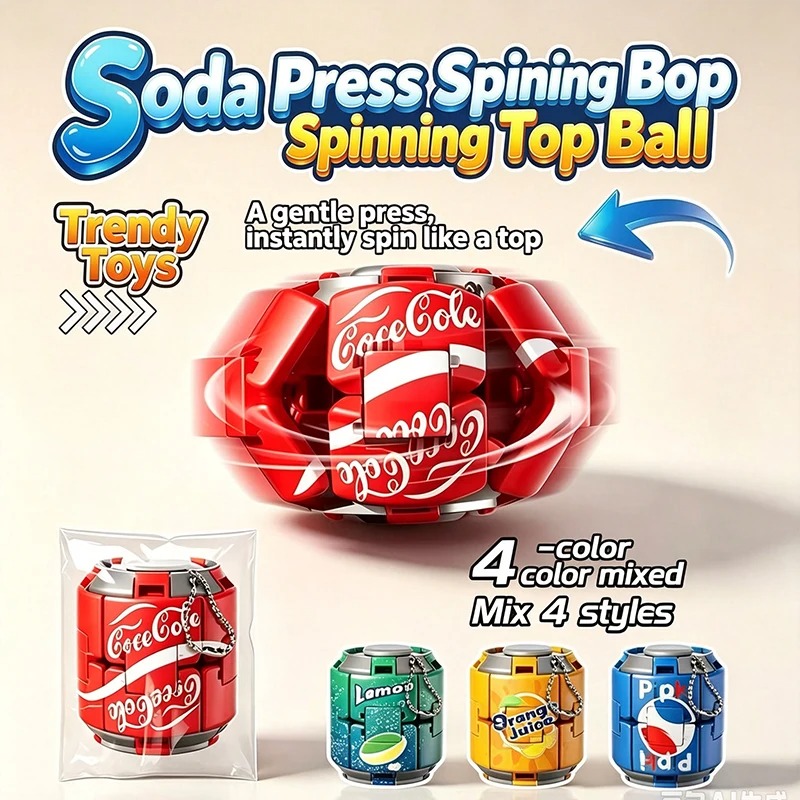 Soda Can Press Draaitop Fidget - Spin Top Gyro Toy recensie en prijs