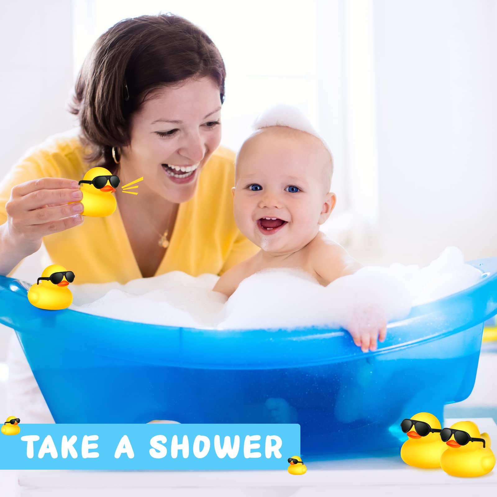 1-100 stuks gele mini badeendj - Rubber Duck Bath recensie en prijs