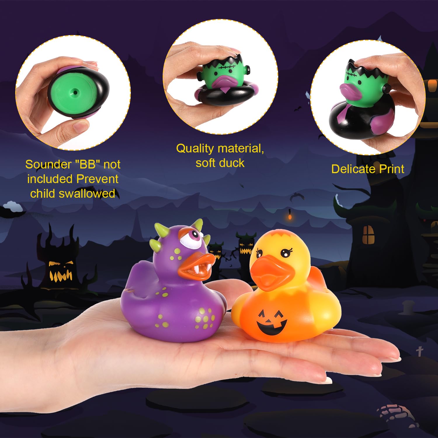 50/100PCS Halloween Badeendjes - Rubber Duck Bath recensie en prijs