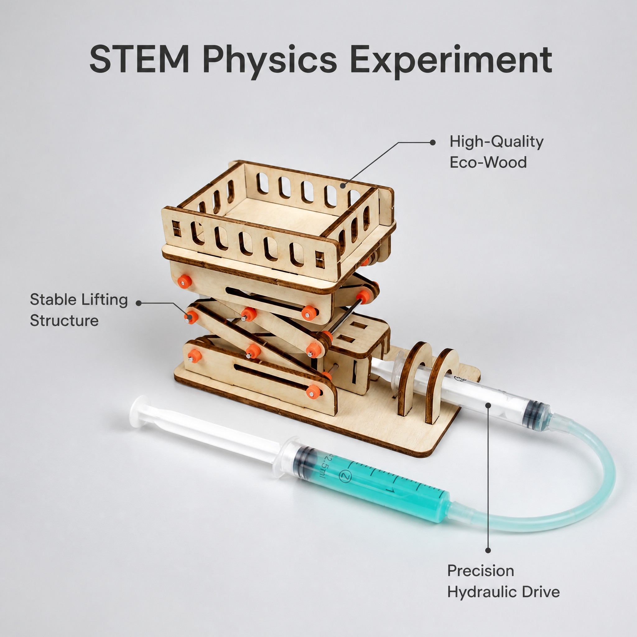 DIY Houten Hydraulisch Hefplat - Science Experiment Kit recensie en prijs