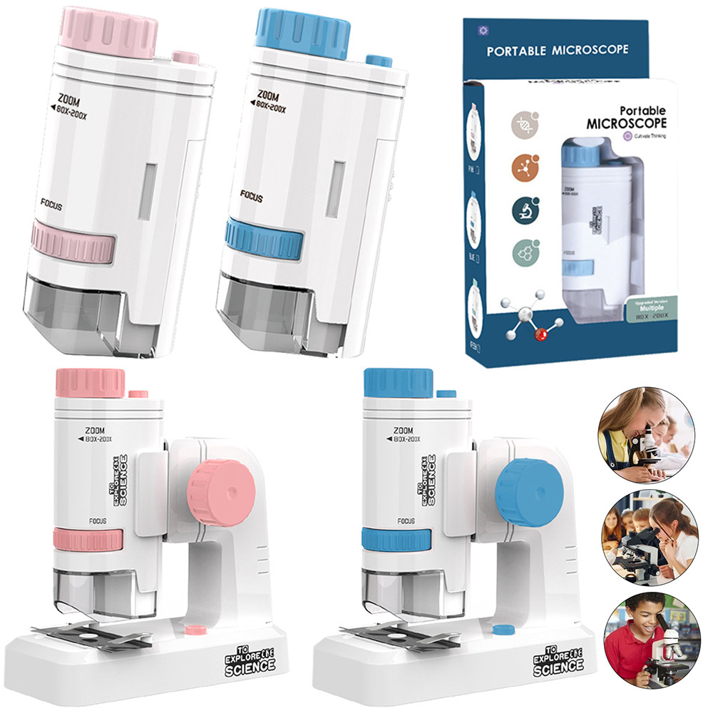 Handheld Pocket Microscoop 80- - Microscope Kids Science recensie en prijs