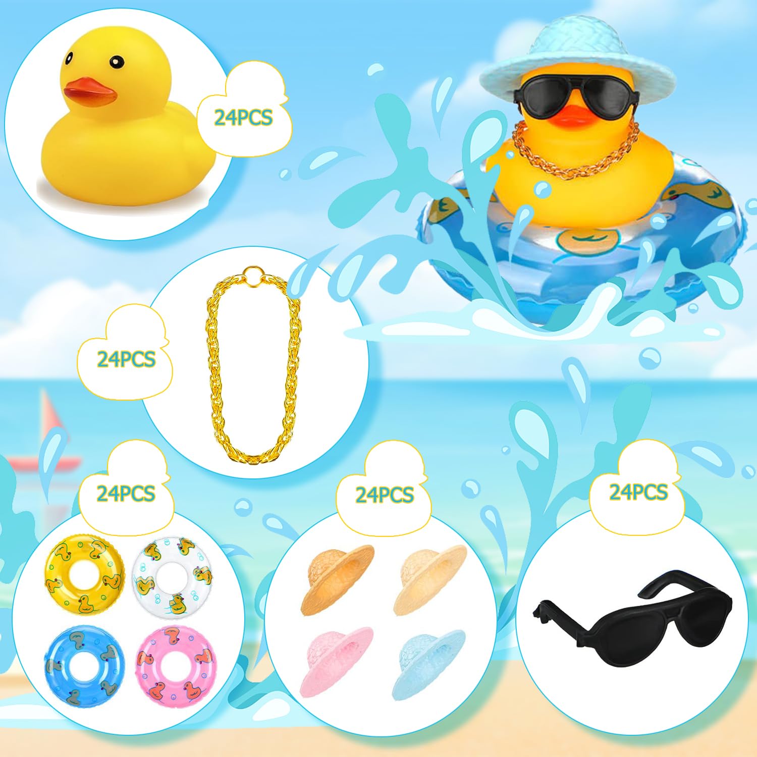6-36 Set Mini Badeendjes in Bu - Rubber Duck Bath recensie en prijs